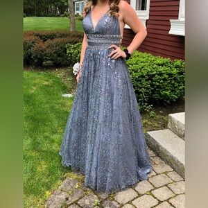 Aria Couture Gray/Smoke dress